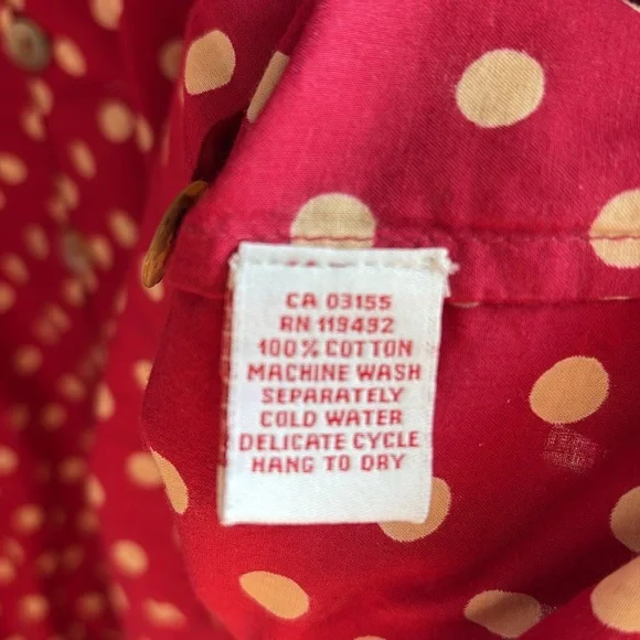 NWT April Cornell Molly Dot Dress Red Cream Size XXL / 1X - Picture 12 of 15
